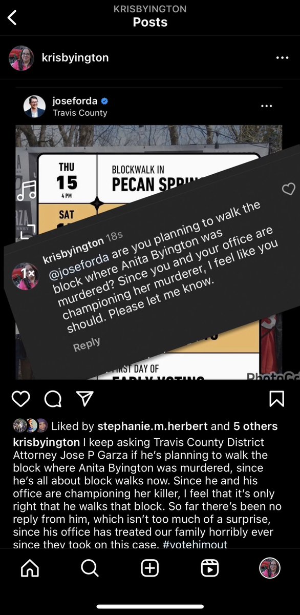 ByingtonK's tweet photo. I asked DA @JosePGarza to walk the blocks where Anita Byington was murdered. I don’t think he took my suggestion, but he blocked me on Facebook and instagram. #whatacoward https://t.co/P0AeSl6937
