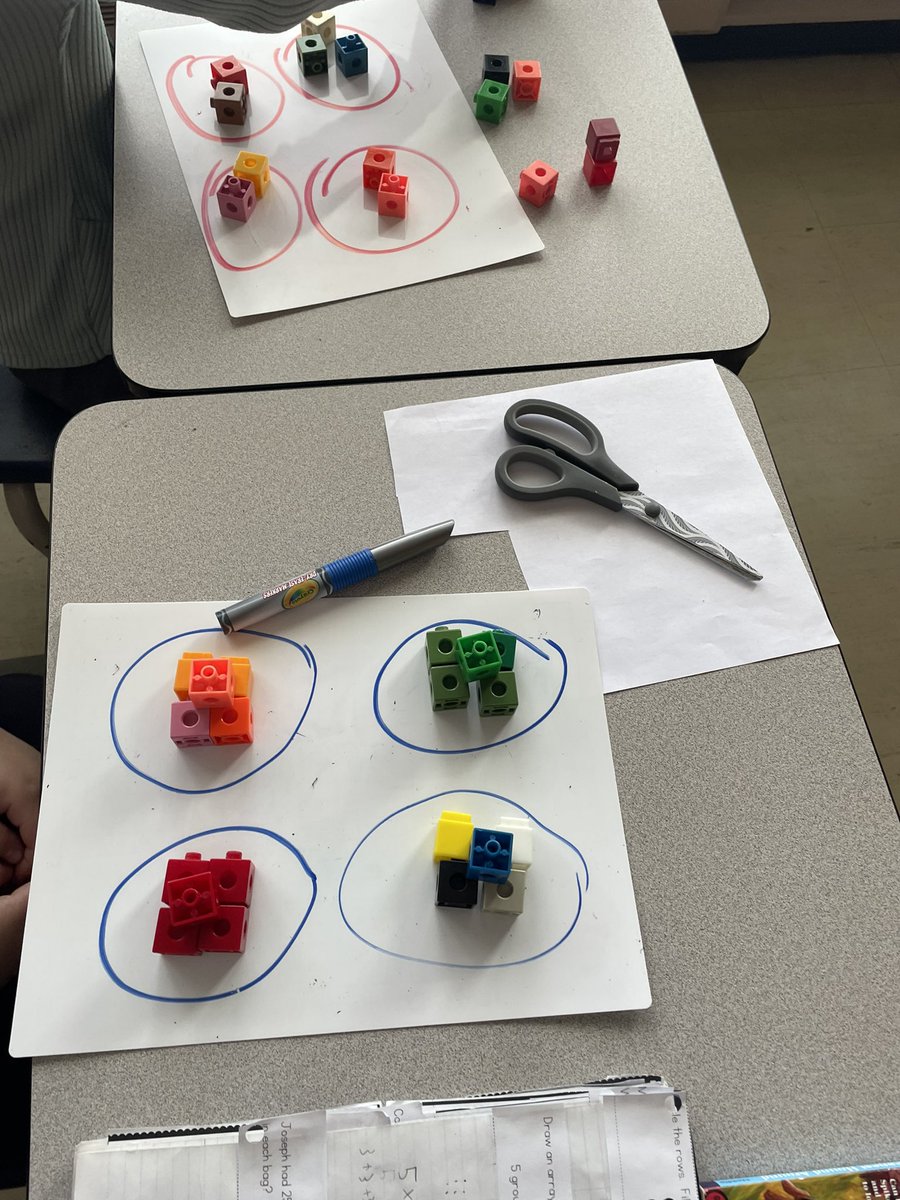 MrsKovari's tweet photo. Intro to division using our number cubes and equal groups! @riverheights11 https://t.co/dmxcyotB8Q