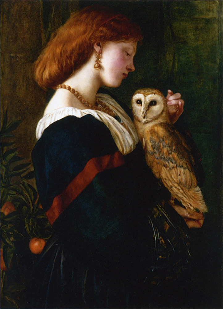 'The Owl' 
by Valentine Cameron Prinsep 

#OwlishMonday