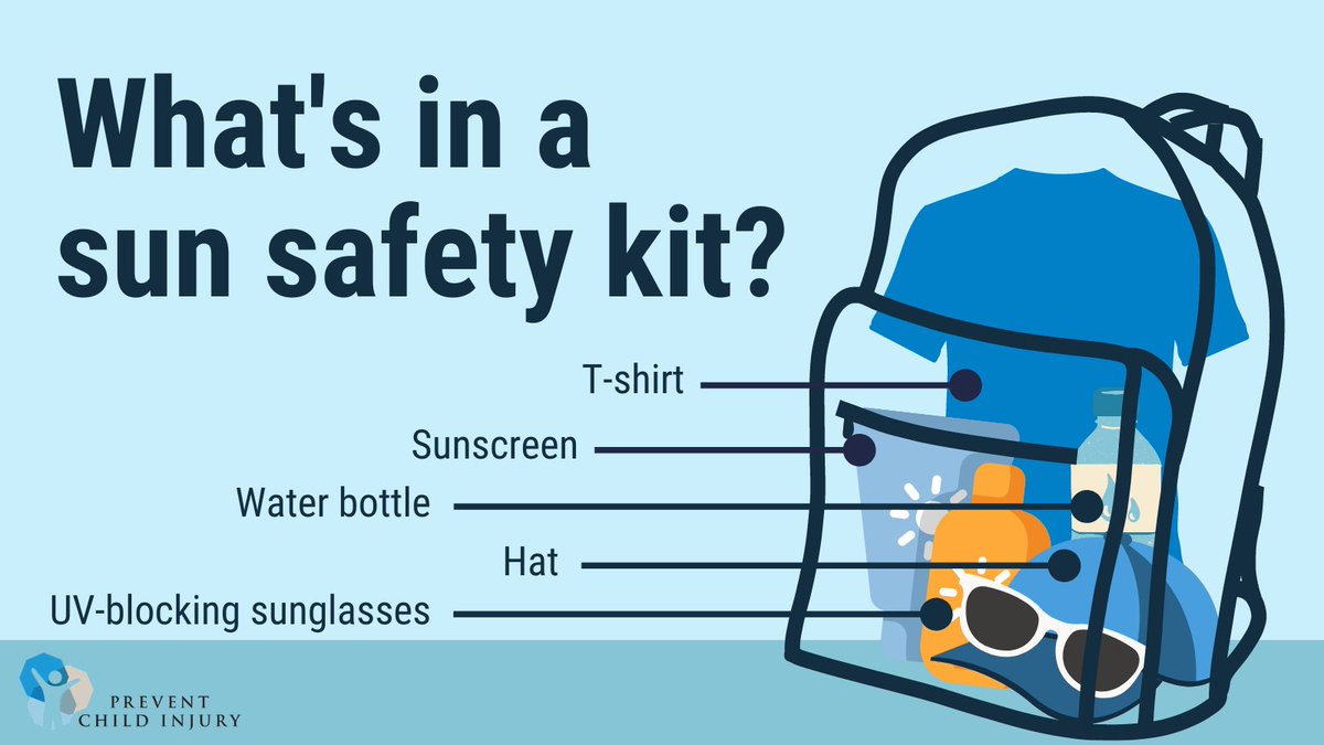 PreventChildInj's tweet image. A day spent at the theme park means a day spent in the sun. ☀️ 

If your family is headed to a theme park over Spring Break, remember to pack a sun safety bag that includes sunscreen, UV blocking sunglasses, and a water bottle. 😎 #SpringBreakSafety #SunSafety #ThemeParkSafety