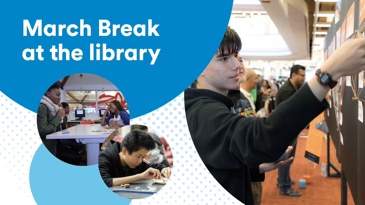 March Break is soon! Get creative with crafts. Compete in a Just Dance tournament. Test your knowledge in team-based trivia. Vie for top spot on the Mario Kart leaderboard. Hang out with friends and make new ones. ow.ly/EqR750QKQTw