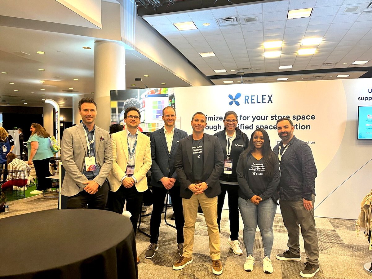 RelexSolutions's tweet photo. ๐ Thanks to everyone who visited the RELEX booth at #CMAconference! Special shoutout to those who took a โshelfieโ with #RobotRex!
Missed us? Reach out to learn more about our solutions for your space and assortment planning needs. #categorymanagement #retail https://t.co/MsZTtWo1yT