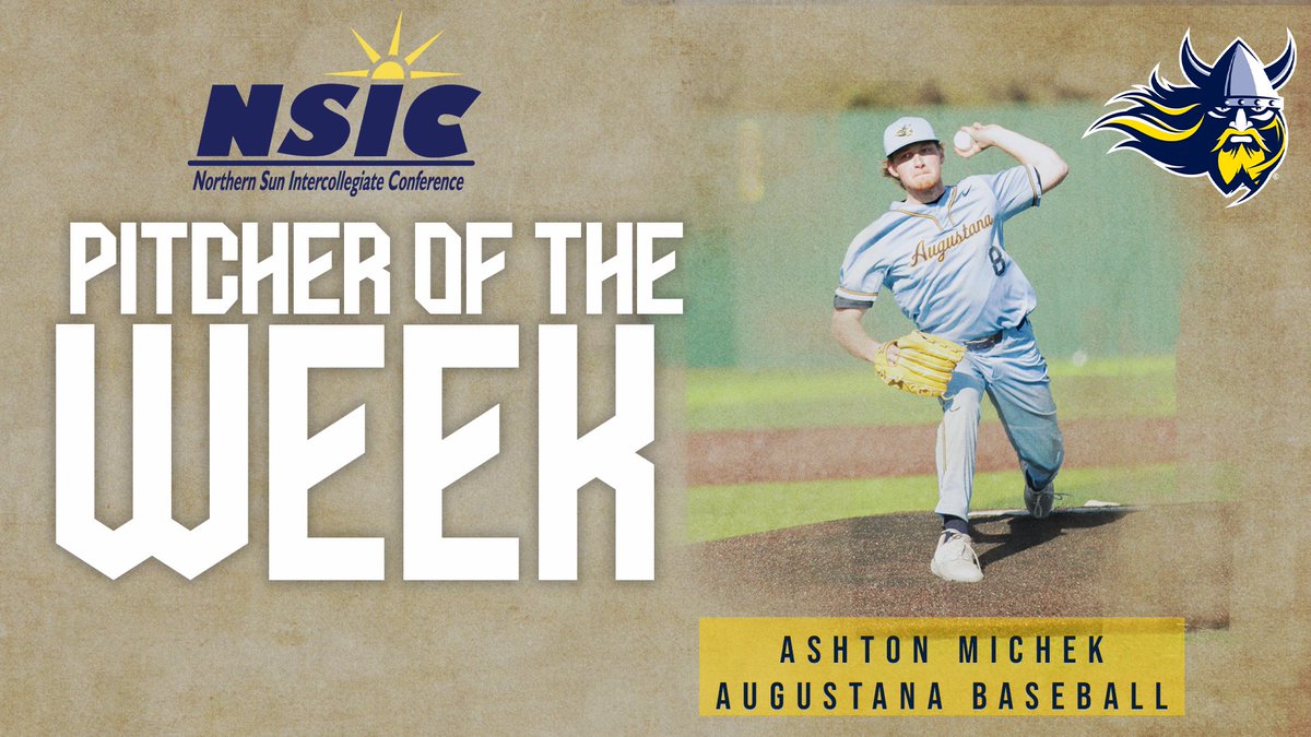 Augustana Baseball (@augiebaseball) on Twitter photo Our first NSIC weekly honor of the season goes to <a href="/AshtonMichek/">Ashton Michek</a> ⚔️
Full Story ➡️ bit.ly/4c1VNFm
#BuildingChampions Our first NSIC weekly honor of the season goes to <a href="/AshtonMichek/">Ashton Michek</a> ⚔️
Full Story ➡️ bit.ly/4c1VNFm
#BuildingChampions
