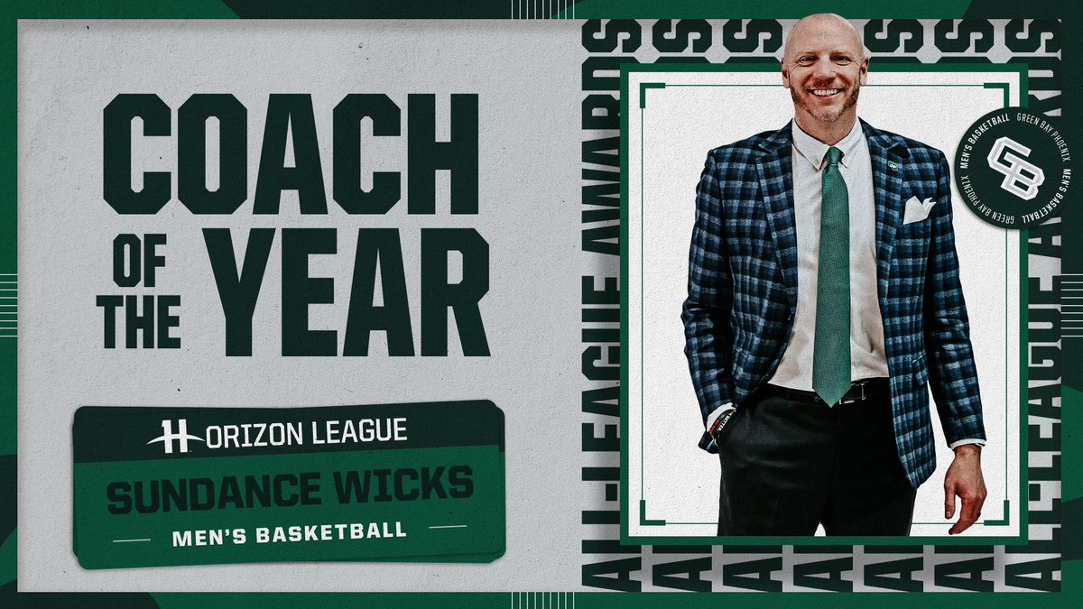 Horizon League Awards 🏆

𝘾𝙊𝘼𝘾𝙃 𝙊𝙁 𝙏𝙃𝙀 𝙔𝙀𝘼𝙍 - Sundance Wicks

#RiseWithUs | #HLMBB
