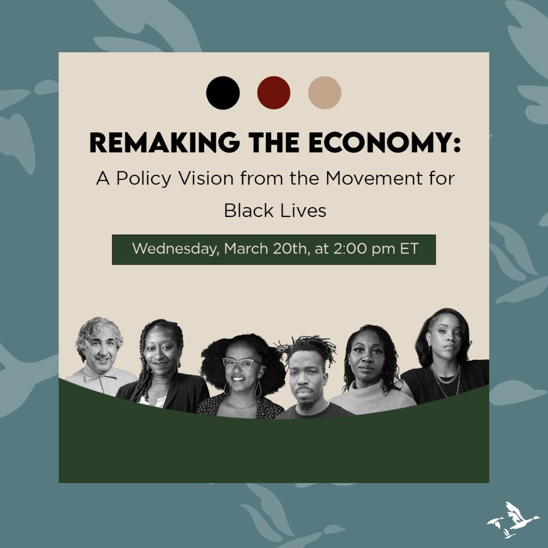 What does an economy that values Black lives look like to you? 🖤 Hear different perspectives from organizers and leading movement thinkers. Register now! info.nonprofitquarterly.org/remaking-the-e… #DAWI #DemocracyAtWorkInstitute #BLM #BlackLivesMatter