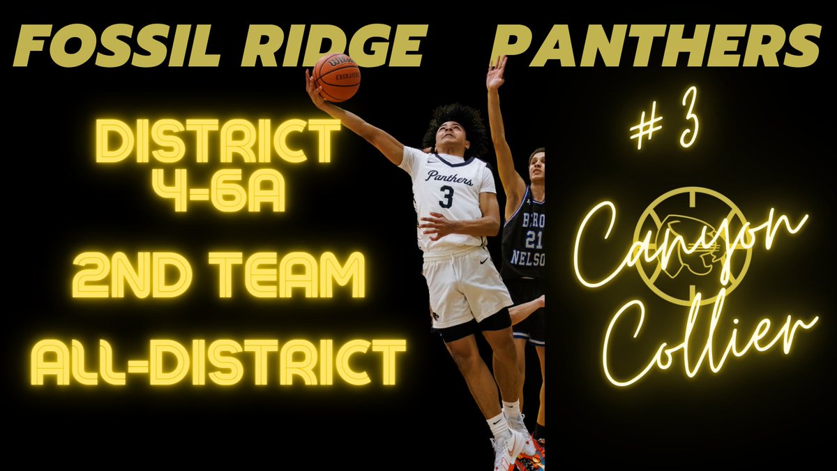 Congratulations to <a href="/CgreyHoops/">Canyon Collier</a> on earning
District 4-6A 2nd Team All-District!
<a href="/FossilRidgeKISD/">Fossil Ridge High School</a> <a href="/dfwvarsity/">dfw varsity</a> <a href="/dfwhoops/">DFWHOOPS</a> 
<a href="/Tabchoops/">𝙏𝘼𝘽𝘾🏀📋</a> <a href="/KISDAthletics/">Keller ISD Athletics</a> <a href="/SportsDayHS/">SportsDayHS</a>