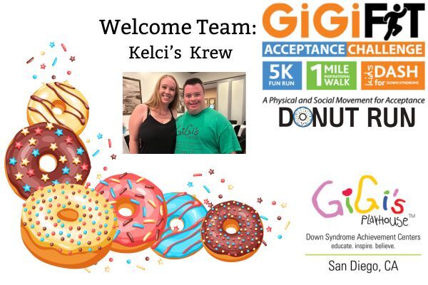 The GiGiFIT Acceptance Challenge Donut Run is for everyone!

Huge welcome to Team Kelci's Krew! Our fearless Board President and her Krew are ready to accept this challenge and encourage others to join!

The GiGiFIT Acceptance Challenge will be held... gigisplayhouse.org/sandiego/san-d…