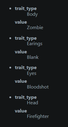just saw my trait in ordinals.com got me two zombies--- I thought it's mcdonalds cap but it's firefighters helmet