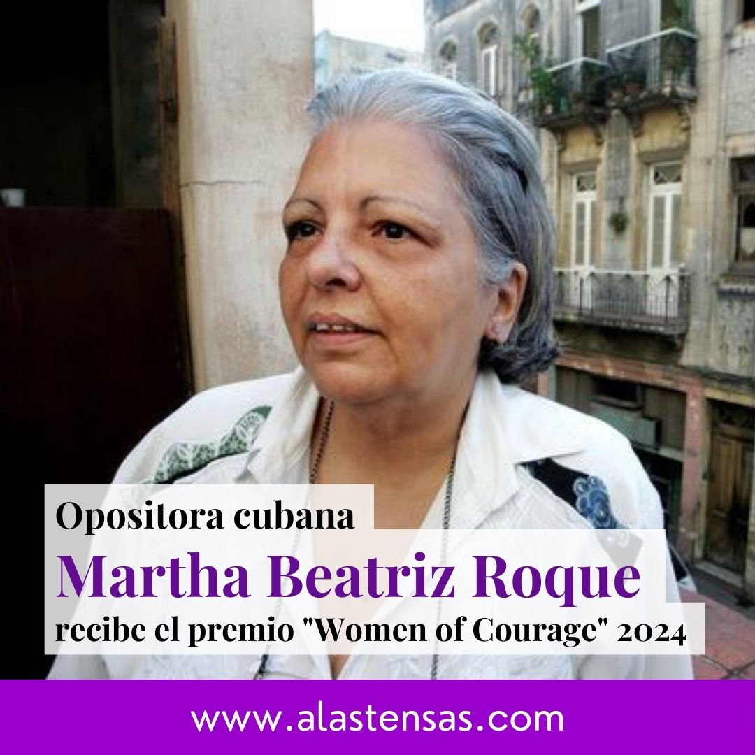 🟣 La destacada activista cubana Martha Beatriz Roque ha sido honrada con el prestigioso premio "Women of Courage" 2024 por su firme compromiso con la libertad y los #DerechosHumanos  en #Cuba.

✊ ¡Felicidades a Martha Beatriz Roque!

#IWOC2024 #WomenOfCourage