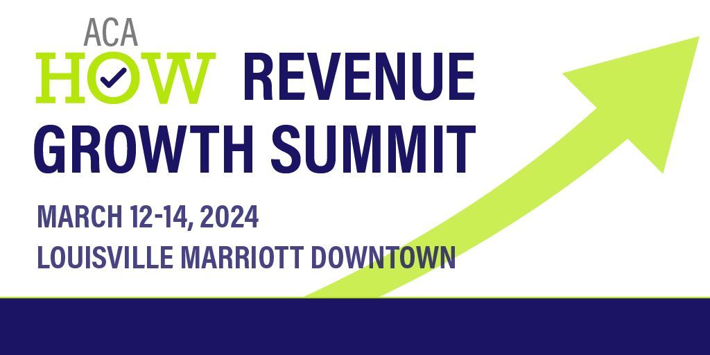 It’s not too late to join us for revenue-boosting sessions at the ACA HOW Revenue Growth Summit next week! Register and book your hotel room online at buff.ly/48F83sc. For best hotel rates, visit buff.ly/3TjuIGk.