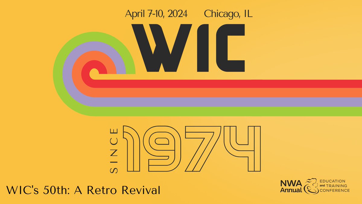 🌟Will we see you in Chicago? Spots are filling up fast! Don't miss your chance to join us in celebrating 50 years of #WIC! ✨ Register today: bit.ly/WIC1974