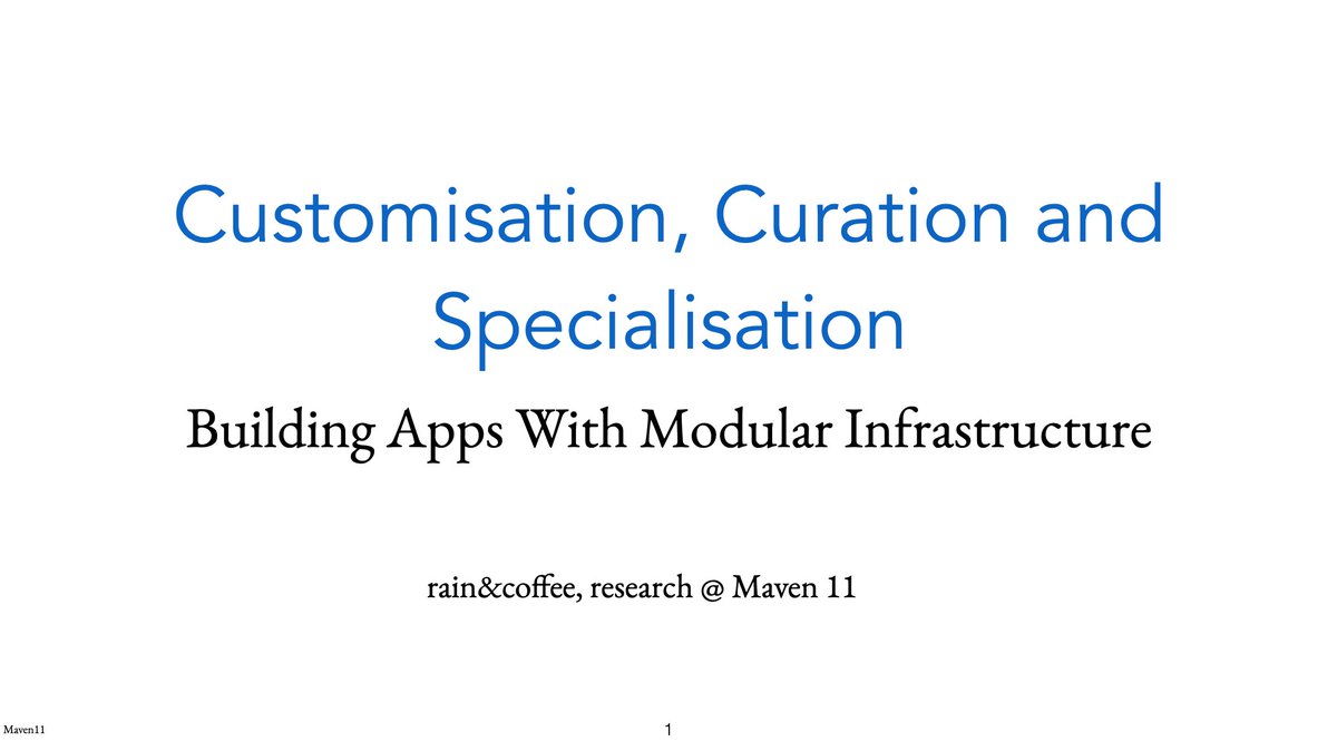 As promised; here is the presentation from AppChain Day in Denver on why you, as an app developer, should be building with modular infrastructure.