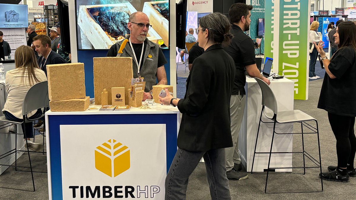 TimberHP offers a high-performance, affordable and sustainable building material that creates healthier people and a healthier planet. It was recognized as the #IBS2024 Most Innovative Start-Up in the Start-Up Zone #OnlyAtIBS. Learn more: ow.ly/wfI350QKJMi