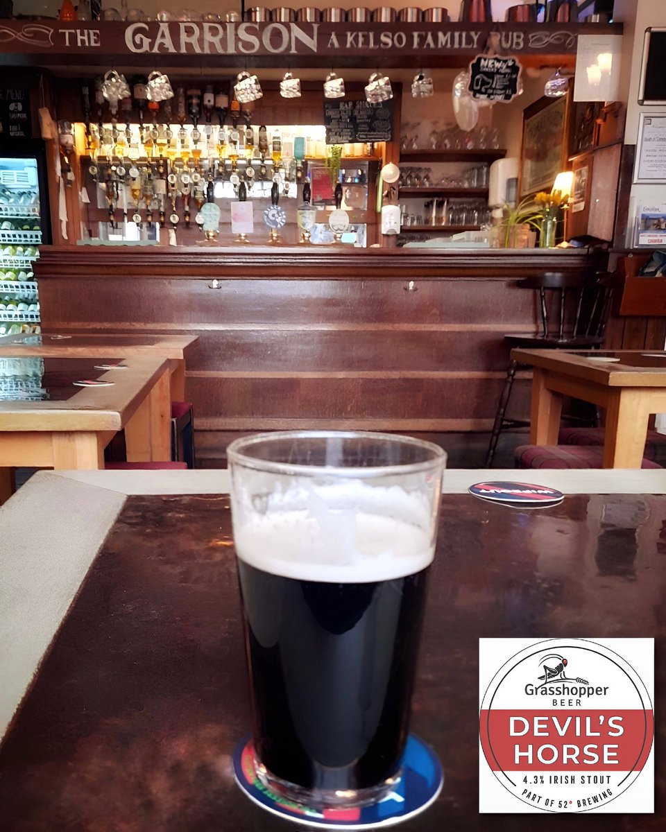 52degreesbeer's tweet image. With St. Patrick’s Day fast approaching it’s a shame we don’t have a beer that fits… oh wait, we do. Our @brewgrasshopper Devil’s Horse Irish stout 🍀 is a silky smooth stout with a huge grain bill so you definitely know when you’ve had one. 

🏡 Victoria Inn, Beeston