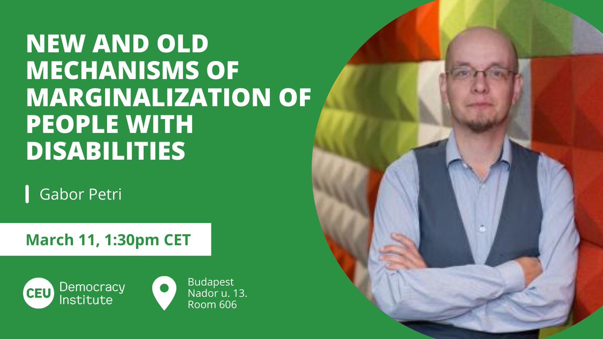 🔜 Don’t forget to register now and join us on Monday for this seminar with @PetriGabor and Ruth Gazsó Candlish! ⏰ Mar 11, 1:30pm 📍 Budapest, Nador u. 13. Details: 👉 cutt.ly/NwMNIMGq Registration: 👉 cutt.ly/lwMNOqnp