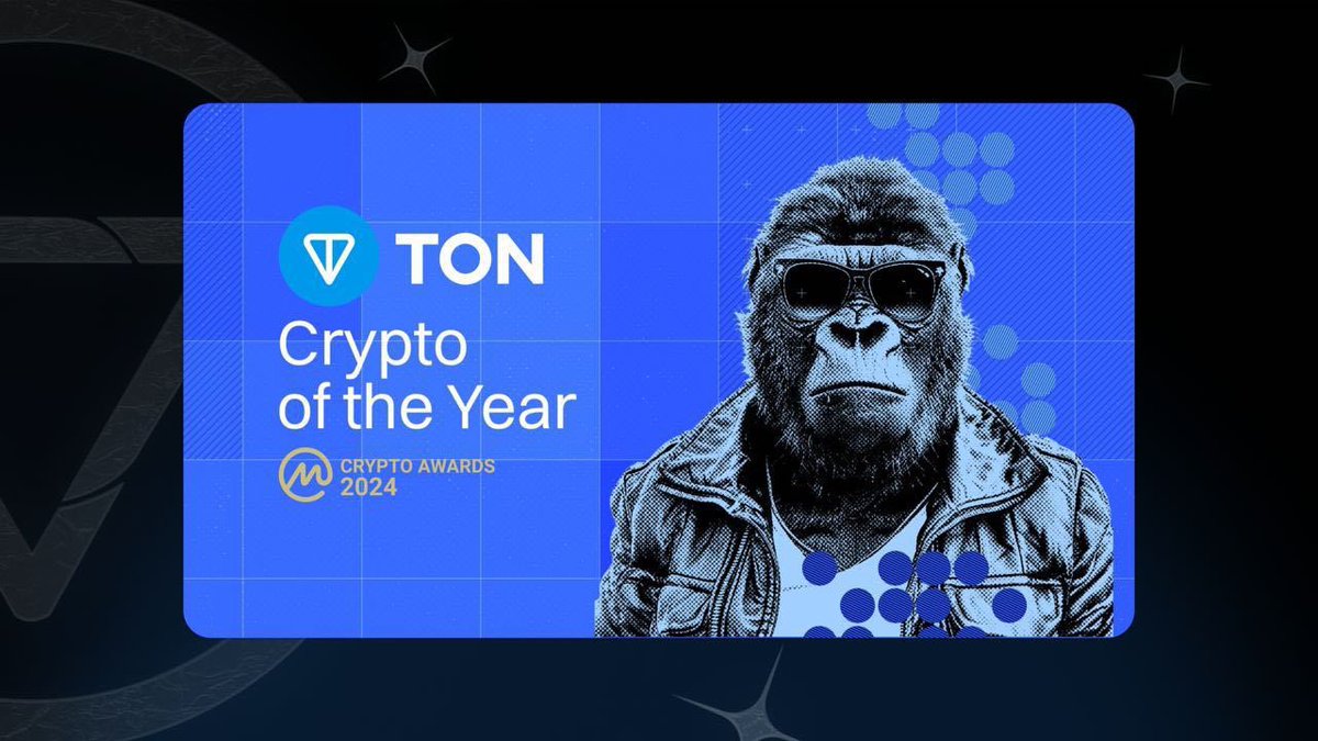 APEONTON's tweet photo. 🔥 @ton_blockchain has won the
@CoinMarketCap Crypto of the year award 🔥 

They are going to bring up alot of alt super stars! LFG APES!

https://t.co/0ilKA2NqyB

#TON #APE https://t.co/c31eSyga09