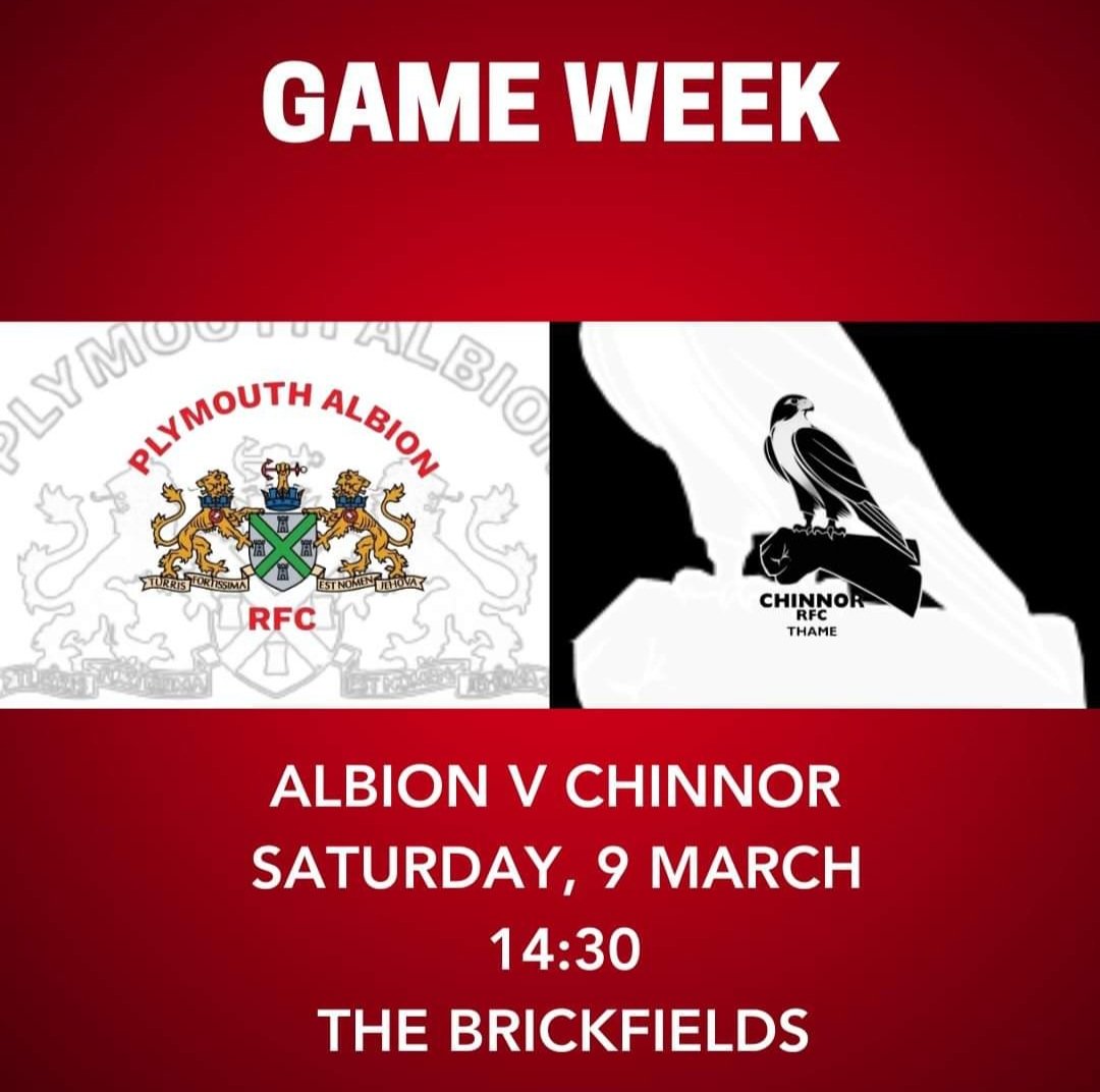 Please note the earlier kick off time for Saturdays match @AlbionRFC