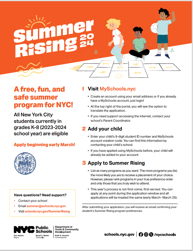 Summer Rising 2024/Programa de Verano 2024