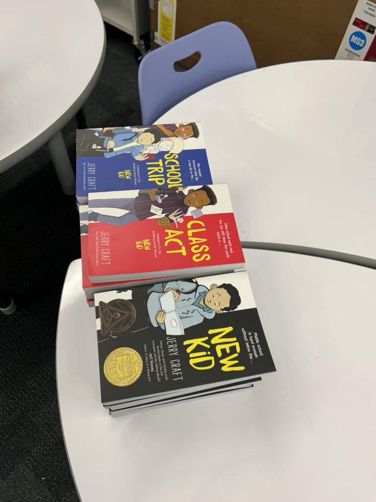 Thomas Jefferson MS (@tj_pawesome) on Twitter photo <a href="/JerryCraft/">Jerry Craft</a>, the brilliant mind behind NewKid, ClassAct, & SchoolTrip visited TJMS today to inspire and share his incredible journey as an author and illustrator! #DreamBig#LiteraryCelebration📚📚📚🤗😀😀😀<a href="/TJ_pawesome/">Thomas Jefferson MS</a> <a href="/A_Emden450/">Antoinette Emden</a> <a href="/JerryCraft/">Jerry Craft</a>, the brilliant mind behind NewKid, ClassAct, & SchoolTrip visited TJMS today to inspire and share his incredible journey as an author and illustrator! #DreamBig#LiteraryCelebration📚📚📚🤗😀😀😀<a href="/TJ_pawesome/">Thomas Jefferson MS</a> <a href="/A_Emden450/">Antoinette Emden</a>