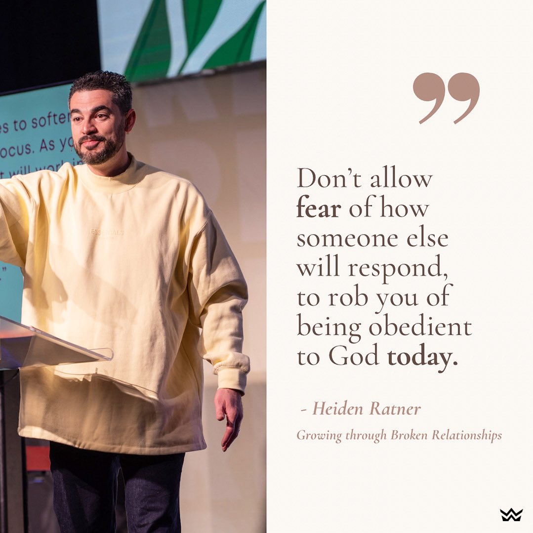 HeidenRatner's tweet photo. Don’t allow 𝐟𝐞𝐚𝐫 of how someone else will respond, to rob you of being obedient to God 𝐭𝐨𝐝𝐚𝐲.

#WALKChurch #walkinHim #Kingdom #letsgrow #Jesuswins #sermonquote #relationshshipsthatgrow #obedience #trust #healedpeoplehealpeople https://t.co/gLLJmtnBzi