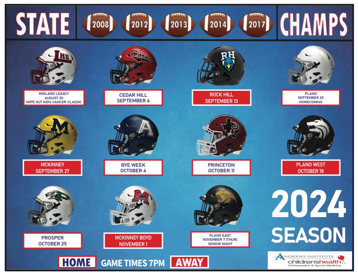 alleneaglesfb's tweet image. 🚨2024 Football Schedule🚨

#BTB | #RecruitTheA
