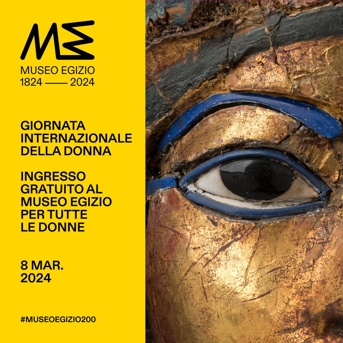 MuseoEgizio's tweet photo. In occasione della #Giornatainternazionaledelladonna, venerdì #8marzo tutte le donne entrano gratis al Museo Egizio.
 
Prenotazione obbligatoria online al link https://t.co/Qjw22mycwO https://t.co/Mo5zZY3OCC