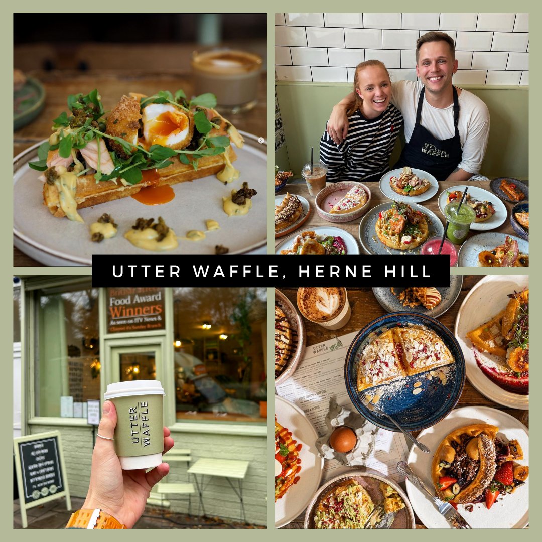 Life-changing savoury AND sweet waffles?! ❤️‍🔥 Introducing #PickOfTheWeek (if you were living under a rock too) Utter Waffle a restaurant serving award-winning waffles! 🧇 📍 You can find them at 119 Dulwich Road, Herne Hill, SE24 #utterwaffle #londonfood #waffle #hernehill