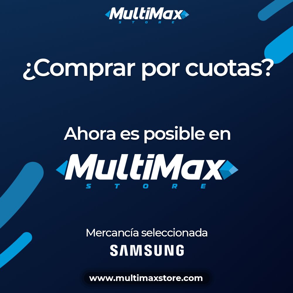 Multimax_Store's tweet image. Ahora es posible comprar por cuotas, sin intereses con #CrediMax 😉

El nuevo producto de #MultiMaxStore está disponible para ti, en mercancía seleccionada #Samsung 

multimaxstore.com