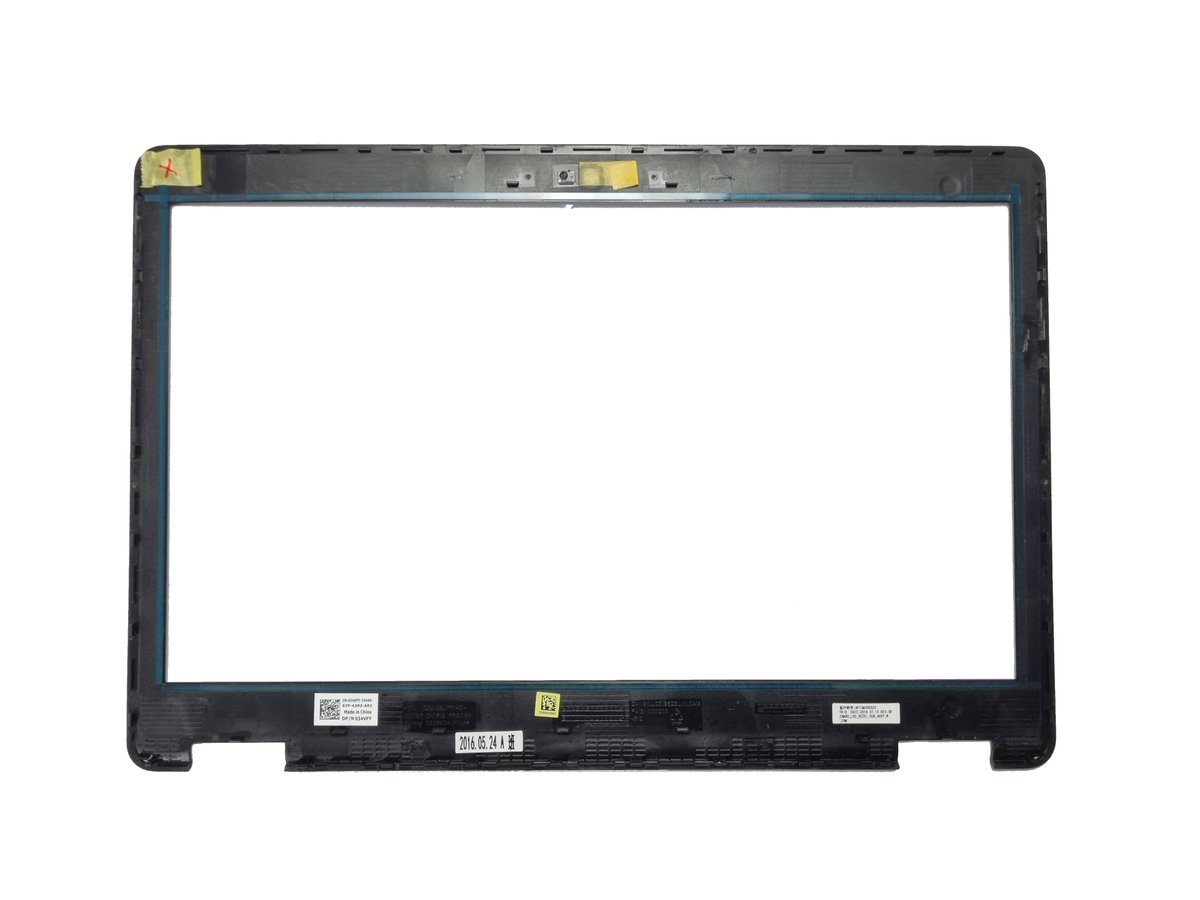 Dell Latitude 15 E5550 Screen Frame Bezel Plastic Trim Webcam port  34VFY £29.59 
blackcatpc.co.uk/products/dell-… 
Genuine Dell replacement Latitude E5550 LCD Front Frame Bezel Plastic Trim Webcam hole 34VFY
Genuine Dell replacement Latitude E5550 LCD Front Frame Bezel Plastic Trim W...