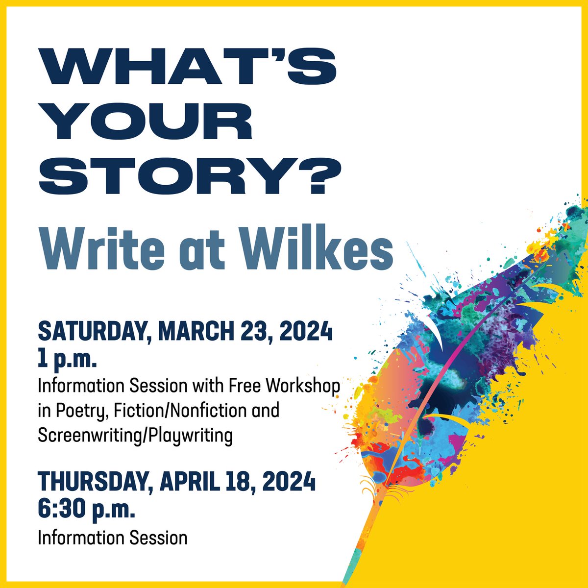 Wilkes University Creative Writing tweet media