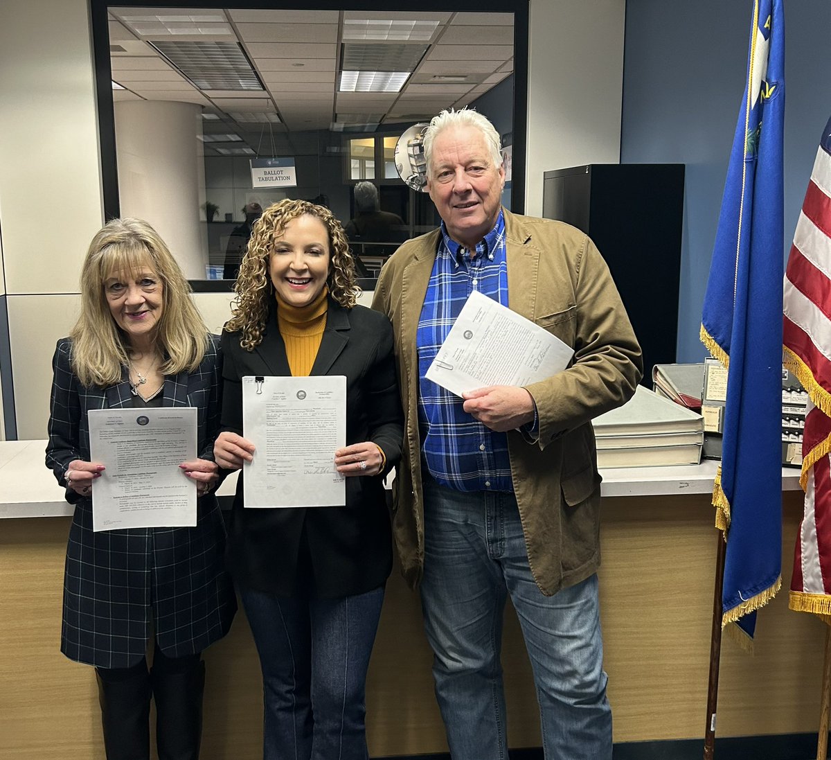 I’m so excited to officially file my candidacy for Assembly District 25 alongside my family, and members of the @NVGOPAssembly! The future is bright in the Silver State, and I can’t wait to work hard for all Nevadans!