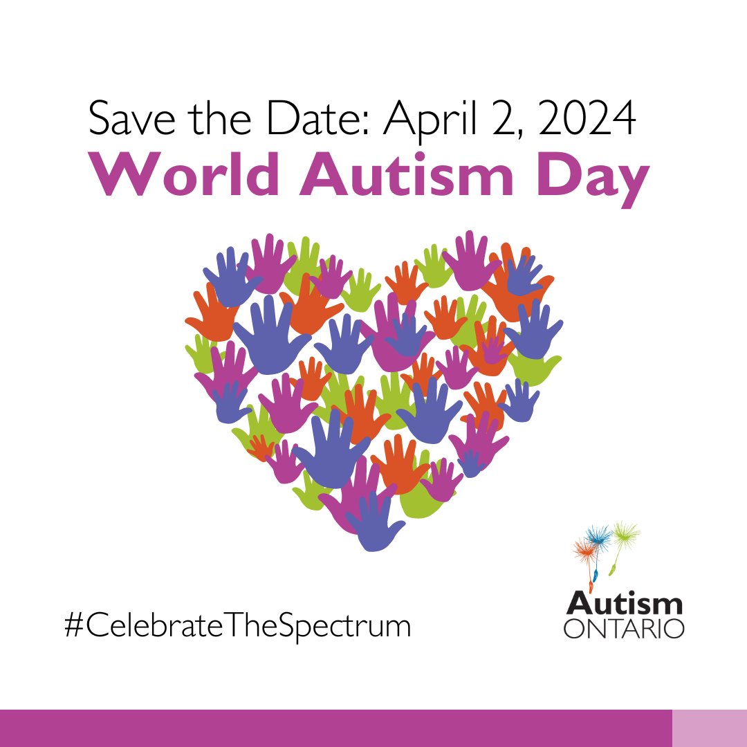 Celebrate the Spectrum with Autism Ontario this World Autism Day! Engage in positive advocacy, learn about autism, and help make our communities inclusive for all. Learn more: CelebrateTheSpectrum.com. #AutismOntario #AutismMatters #CelebrateTheSpectrum #WorldAutismDay