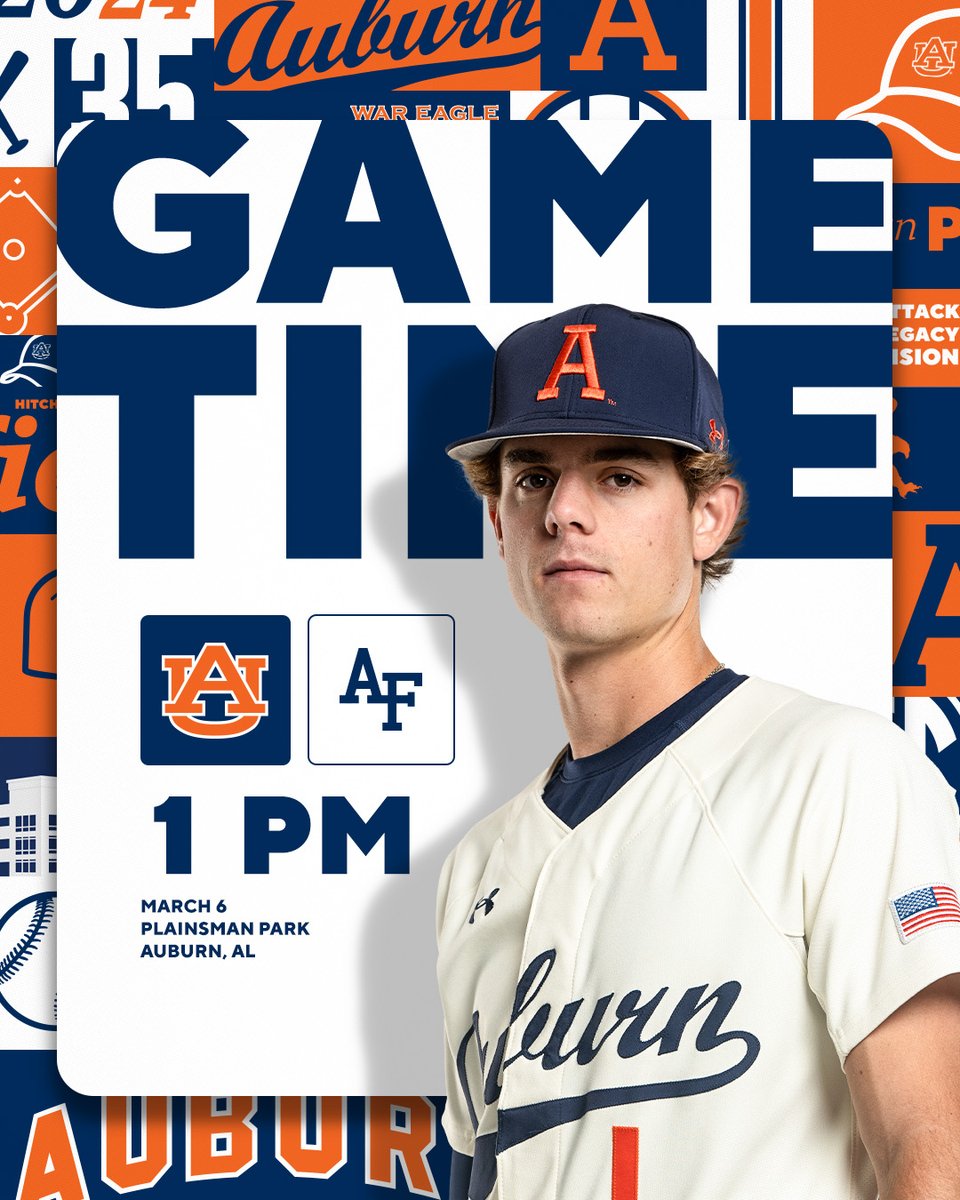 Moving some things around in the midweek. Due to the weather forecast Tuesday, we will now play a single midweek game vs. Air Force Wednesday at 1 p.m. CT at Plainsman Park. 📰 » auburntige.rs/3P7CC2T #WarEagle