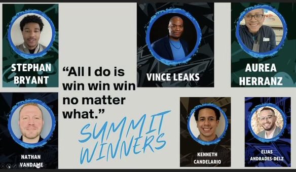 Elias Andrades-Deliz (@elias_athegoat) on Twitter photo This one is for you Abuelo ποΈβ€οΈ
Back to Back Summit Winner πͺπ½π₯
<a href="/404girl/">Betsy Francis</a> <a href="/nmvd1025/">Nathan VanDame</a> @VinceLeaks @MASMakeItMatter <a href="/ATT/">AT&T</a> #Summit #Winner #Back2Back This one is for you Abuelo ποΈβ€οΈ
Back to Back Summit Winner πͺπ½π₯
<a href="/404girl/">Betsy Francis</a> <a href="/nmvd1025/">Nathan VanDame</a> @VinceLeaks @MASMakeItMatter <a href="/ATT/">AT&T</a> #Summit #Winner #Back2Back