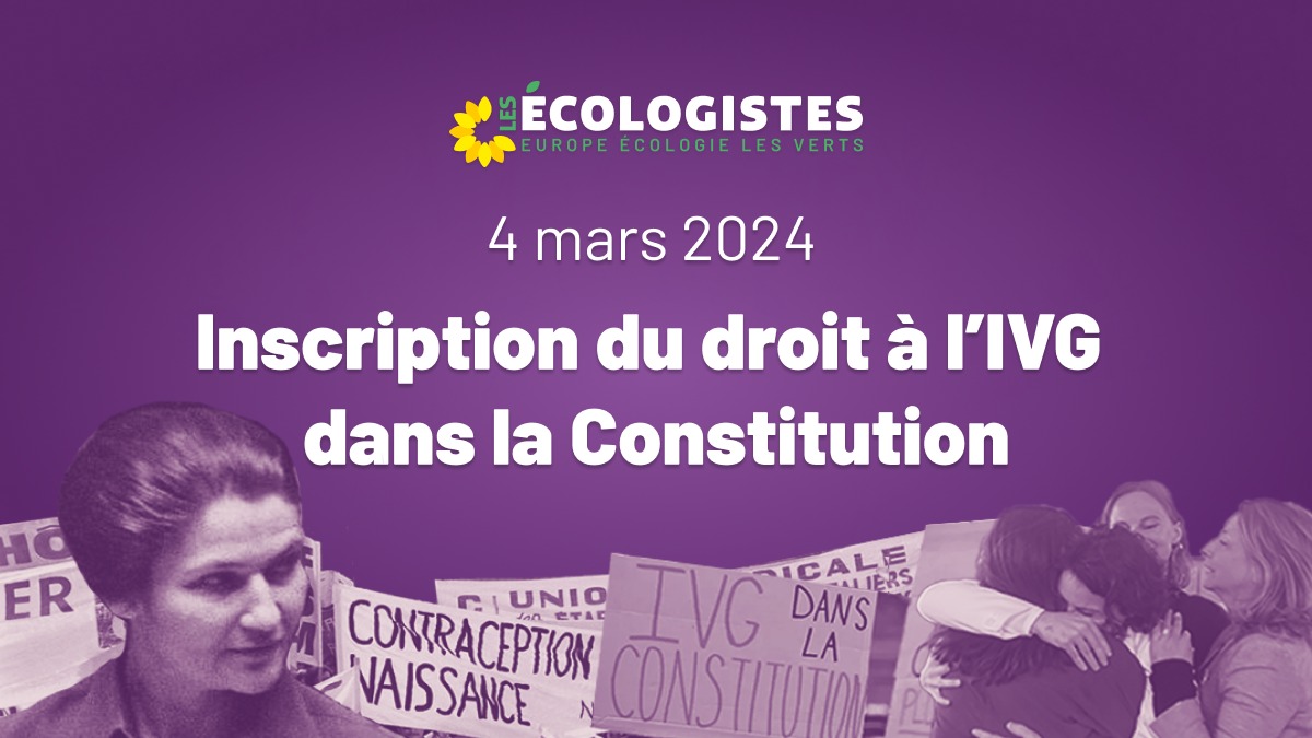 EELV's tweet image. Victoire et journée historique pour le droit des femmes : l'avortement devient un droit constitutionnel ! 

Bravo à notre sénatrice @Melanie_Vogel_ qui a porté ce combat et à tout•es nos élu•es qui l’ont défendu au Sénat et à l’AN. 👏💜

Notre corps, notre choix, notre droit ✊