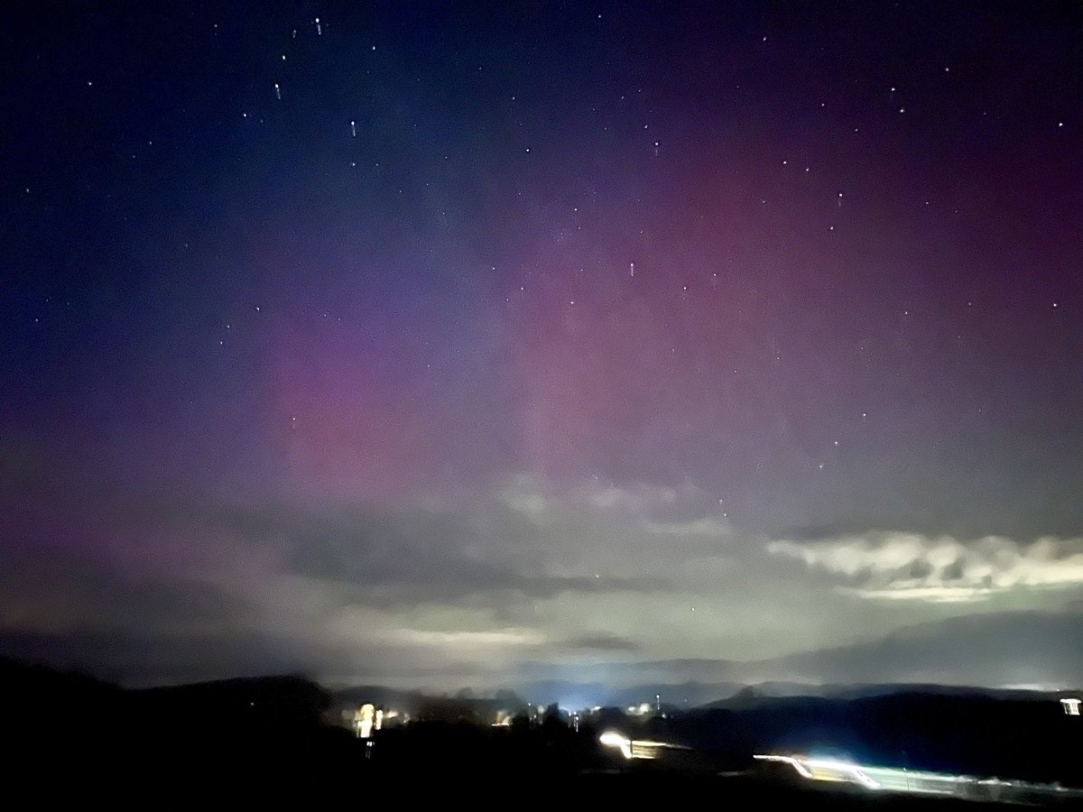 Last night we could see the #NorthernLights #AuroraBorelias from the office. Really shows why #darkskies are so important #Cumbria @ArnsideSilverNL