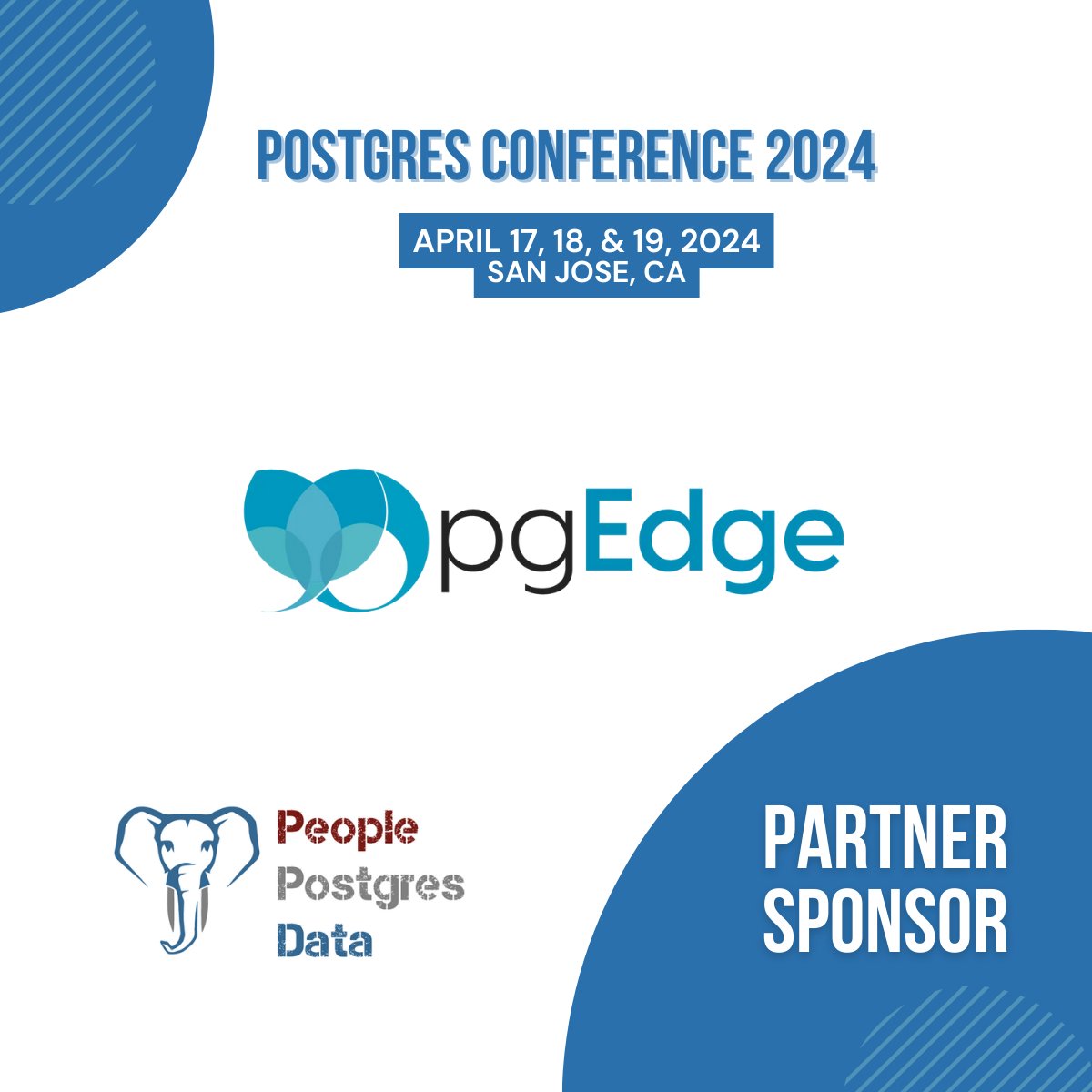 postgresconf's tweet image. A big shoutout to @pgEdgeInc for partnering with #PostgresConf 2024! pgEdge offers a fully managed cloud service that&apos;s 100% standard Postgres and open-source. Register at postgresconf.org/conferences/20… #postgres #DistributedPostgreSQL #opensource #PeoplePostgresData @PostgresWorld199