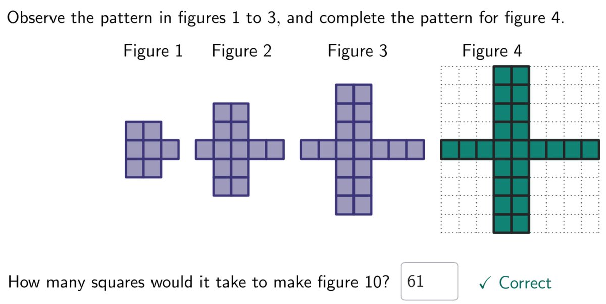 MrValencia24's tweet image. During our activation today ss got to explore and #MathPlay🧮 with #VisualPatterns by drawing the next step and making accurate predictions via @geogebra classroom😎
🔗geogebra.org/m/t4fkp845
#CodeBreaker🦾 #ITeachMath #MTBoS #MathIsFun #STEM #EdTech #Maths #Math
