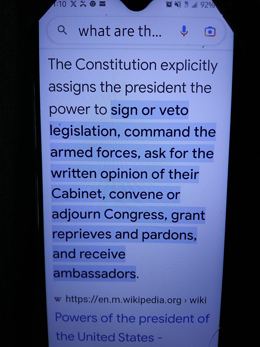 YouthatHeartEC's tweet image. 3 BRANCHES of government full of lawmakers operating in FEAR.

Impeached for #DoingWrong , BUT Senate DID not charge.

⌚Executive - carries out laws 
🗽Judicial - evaluates laws (Supreme Court &amp;amp; others)
⛪Legislative - make laws

#DoRight 

Look at #Trump's hat 45-47.. #BIGLIE.