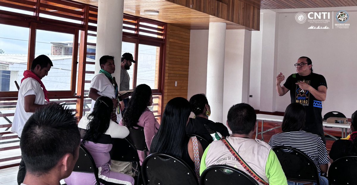 CNTI_Indigena's tweet photo. #CNTICOMUNICA 

🛖| Desde la casa de pensamiento de las autoridades de la Asociación de Cabildos Indígenas Inga del Municipio de Villagarzon en Putumayo, el equipo técnico de la #CNTI  y el #ODTPI , junto con el delegado técnico de la @OPIAC_Amazonia https://t.co/phB7TFwqCQ