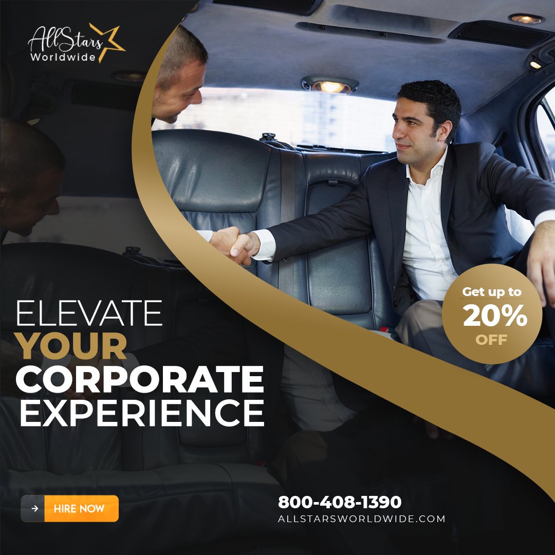 Elevate your corporate experience with our top-tier limousine service. Efficiency meets elegance. Book now and enjoy exclusive perks! 🚀💼

 #CorporateLuxury #BusinessTravel #ProfessionalPerks