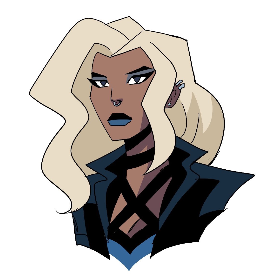 Drawing Wildcat made me want to draw #BlackCanary. So here’s a doodle for Black Canary II. Someday I’ll get around to sharing my design for the first Black Canary 👀
 #DinahLance
