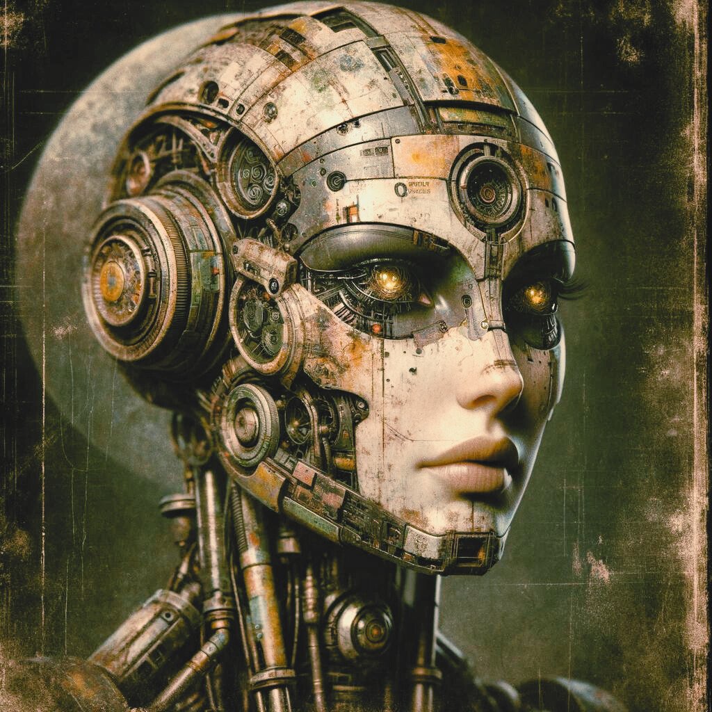 FableFrequency's tweet image. Exploring the fusion of art and technology, I present a captivating vision of the future: where the lines between humanity and machinery blur. This striking piece invites us to ponder the possibilities of the incomprehensible.

#DigitalArt #RobotArt #ArtAndTech