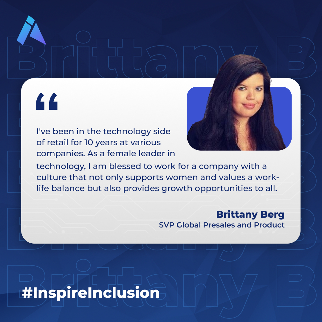 ImpactAnalytic's tweet photo. Meet Brittany Berg, our SVP of Presales and Product. She is a trailblazer in the Retail &amp; Technology sector, an accomplished author, a recognized thought leader, and a masterful data storyteller. Her contributions are shaping the future of tech &amp; inspiring many.
#inspireinclusion https://t.co/EIAdcVSPpz