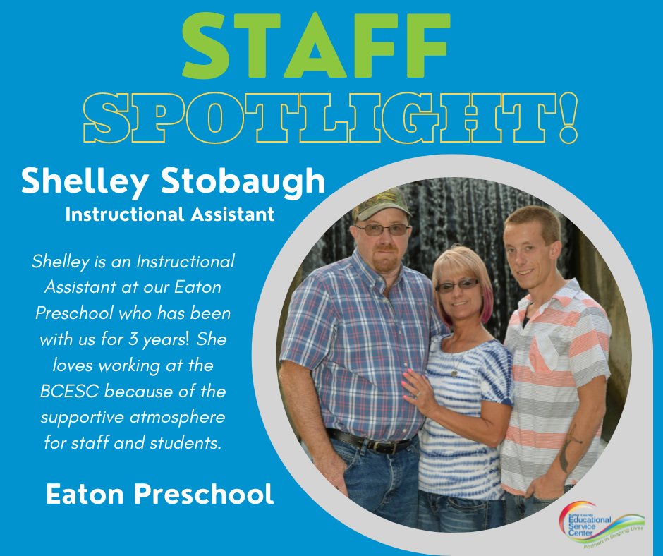 🌟 Meet Shelley Stobaugh: BCESC team member for 3 years. Proud mom and dog lover. Enthusiast for college sports, scrapbooking, and spreading love to all, especially cows! Grateful for the family atmosphere and amazing team at Eaton site. 💖👩‍👧‍👦 #StaffSpotlight #Proud2BCESC