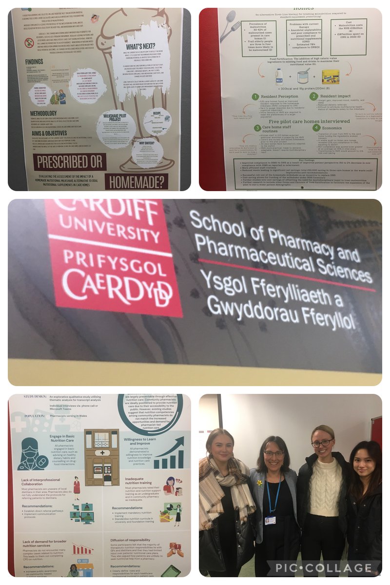 Great to spend time with the Cardiff MPharm students, and hear their poster presentations surrounding our prudent approach to treating nutrition & hydration, supporting our Meds Management team @alisjo7 @Brown_ie_Chris @jennalbowen @KarenJThomas67