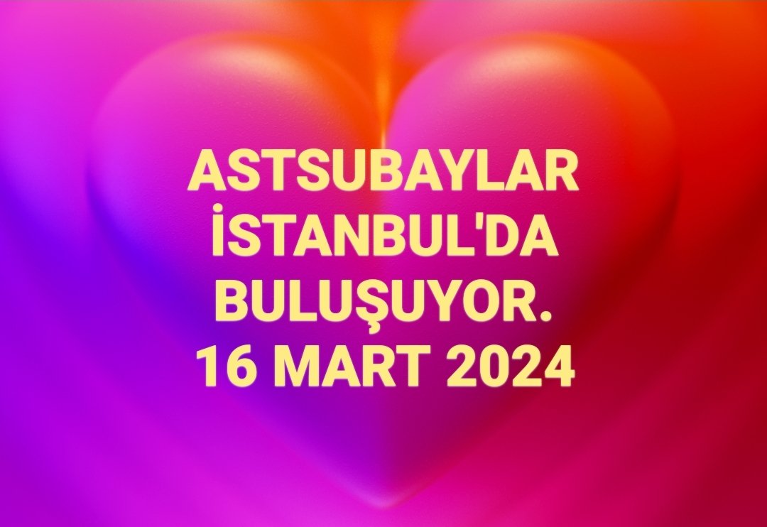 🇹🇷🇹🇷🇹🇷🇹🇷

#AstsubaylarİstanbuldaBuluşuyor