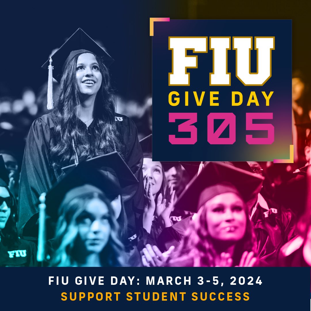I’m proud to stand with Panthers around the world in supporting our FIU. Join me by giving to FIU Alumni this March 3-5 for #FIUGiveDay. Make your gift today by visiting go.fiu.edu/305FIUAABoard or by clicking here! Every dollar counts for our students.