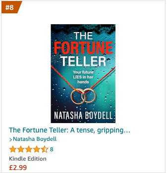But... could the fortune teller have predicted THIS?!! 💫🎉🔮 @tashboydell @boldwoodbooks #top10 #kindlebestseller #amazonfirstreads