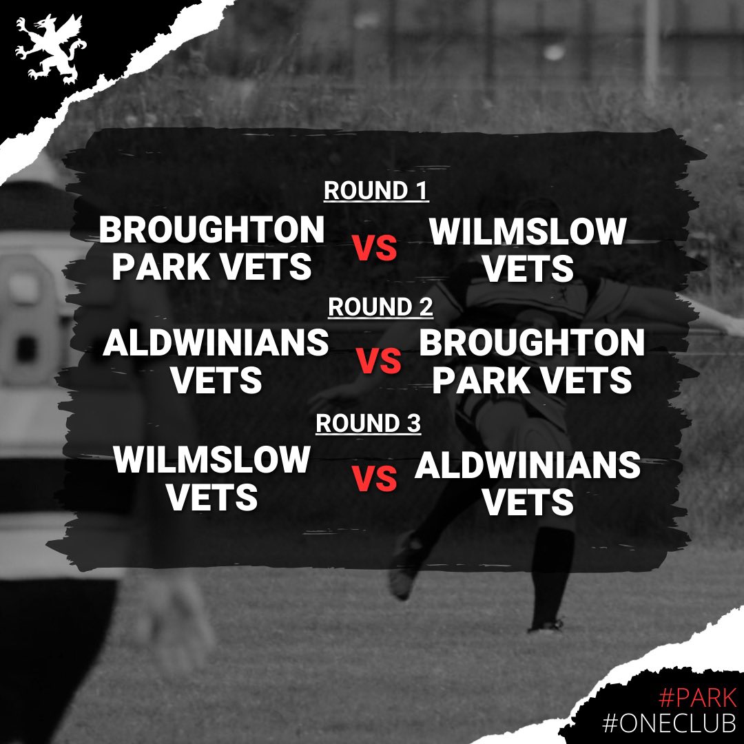 🏉📣 Vets Match  🎉🌟

Our Vets team is back in action this Friday, as theye welcome Wilmslow Vets and Aldwininan Vets for an exciting round-robin tournament at Broughton Park. 

Come out, support, and cheer them on! 🙌🏉

#VetsRugby #Rugbyvets #park  #rugbylife #rugbymen